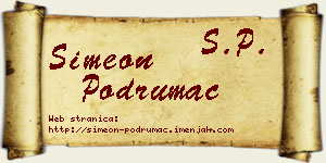 Simeon Podrumac vizit kartica